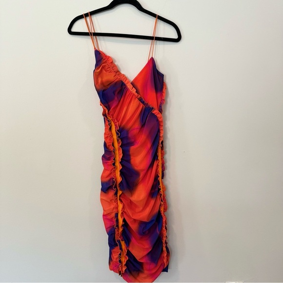 H:OURS Revolve Quintana Dress Candy Ombre Midi DRESS SIZE XS 1886 - Picture 4 of 9